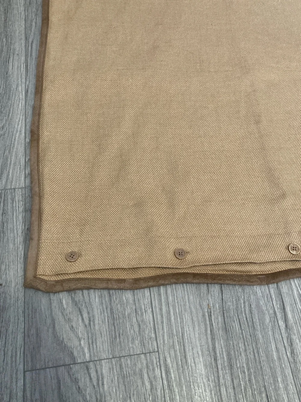 LAUREN RALPH LAUREN Signature Series Linen & Suede SquareTan Pillow Cover 28 in